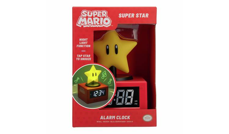 Nintendo Super Mario Super Star Icon Alarm Clock