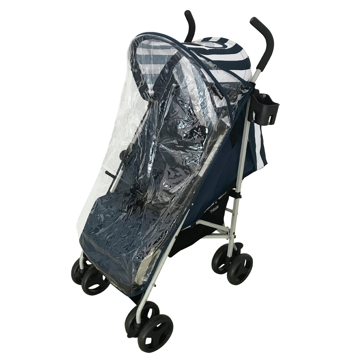 my babiie magenta stripes stroller