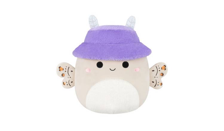Squishmallows Original Berit the Cream Moth Wearing Fuzzy Hat 16 Inch Soft Toy