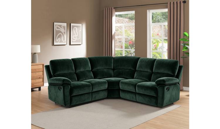 Argos Home Toby Recliner Corner Sofa - Green