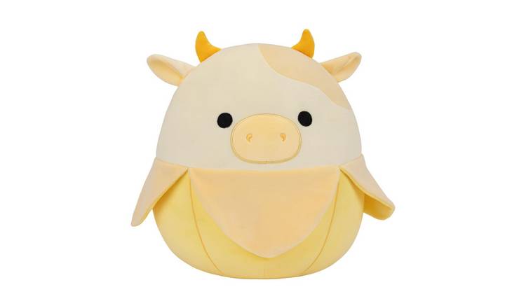 Squishmallows Original Bowman The Yellow Banana Cow 12 Inch Plush Toy
