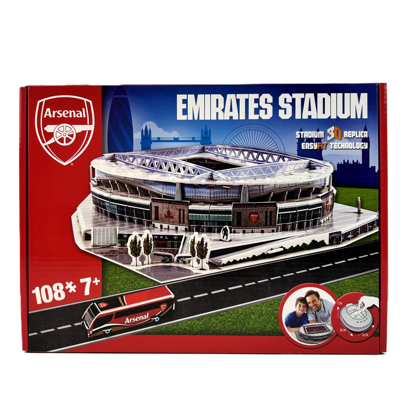 University Games Arsenal Emirates Stadium 108 Pieces 3D Puzzle