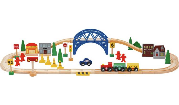 Buy Chad Valley Wooden Train Set 60 Piece Toy Trains Argos