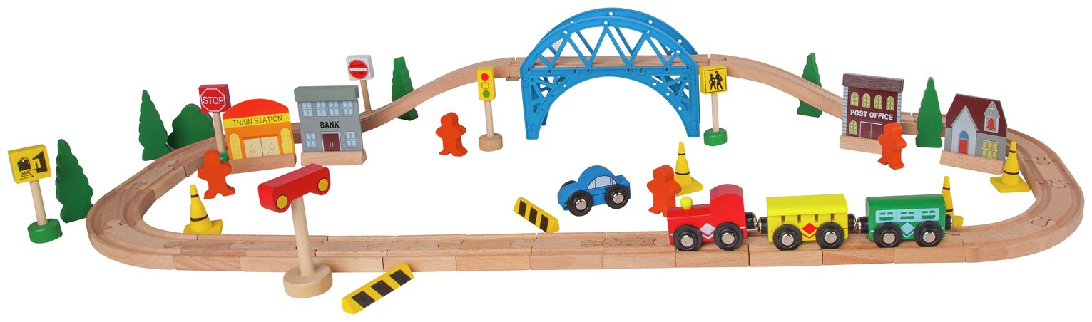 chad valley wooden train set