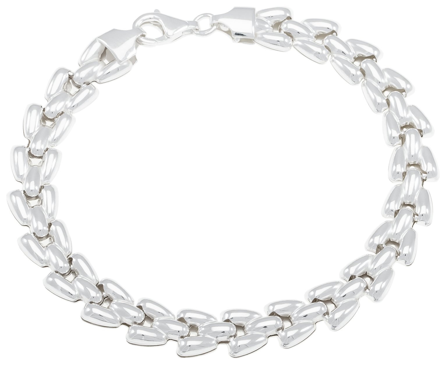 Revere Sterling Silver Flat Link Bracelet