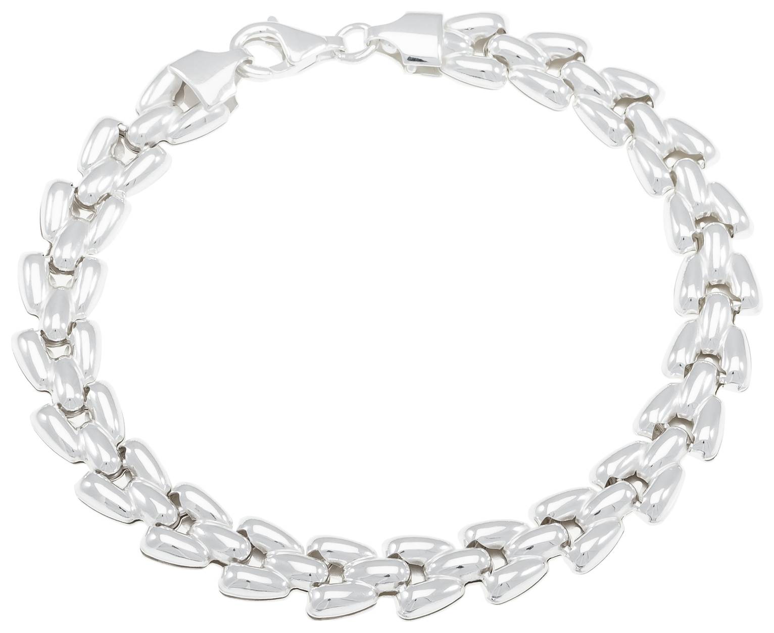 Buy Revere Sterling Silver Flat Link Bracelet  Womens bracelets  Argos