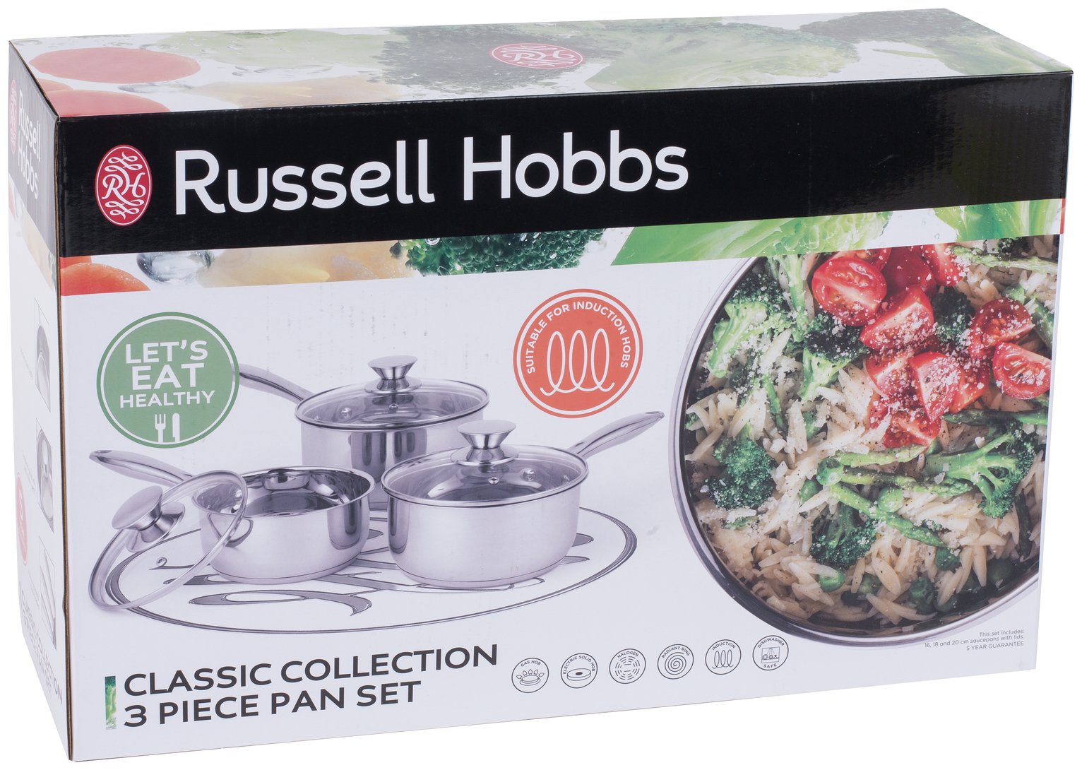 Russell Hobbs 3 Piece Stainless Steel Pan Set Reviews Updated