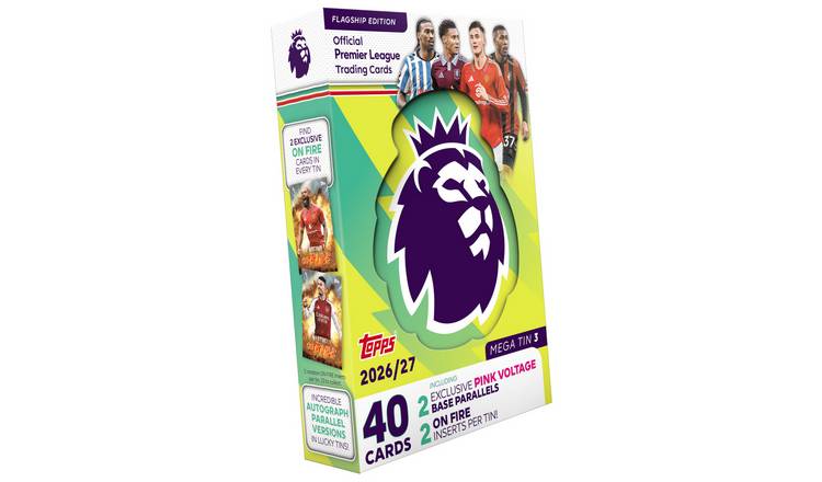 Topps Flagship Premier League 2026-27 Mega Tin Packs Trading Cards - Yellow
