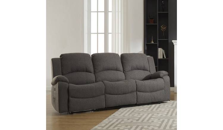 Artemis Home Marldon 3 Seat Reclining Sofa - Dark Grey