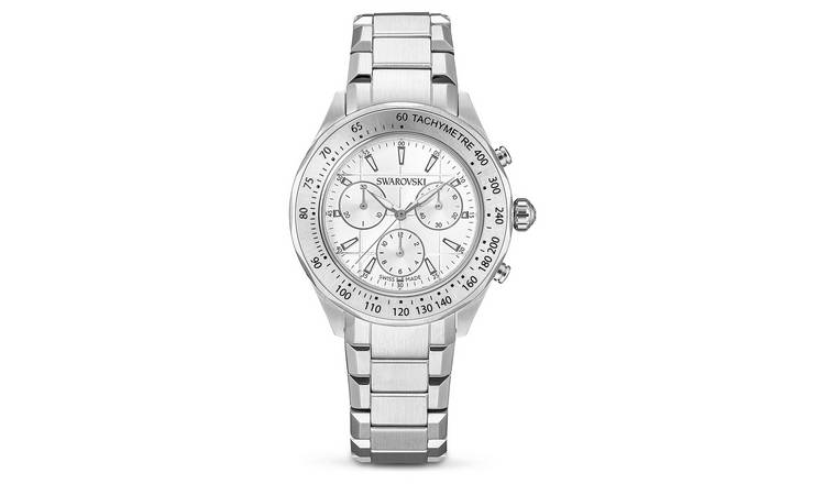 Swarovski White Dial Stainless Steel Bracelet Watch