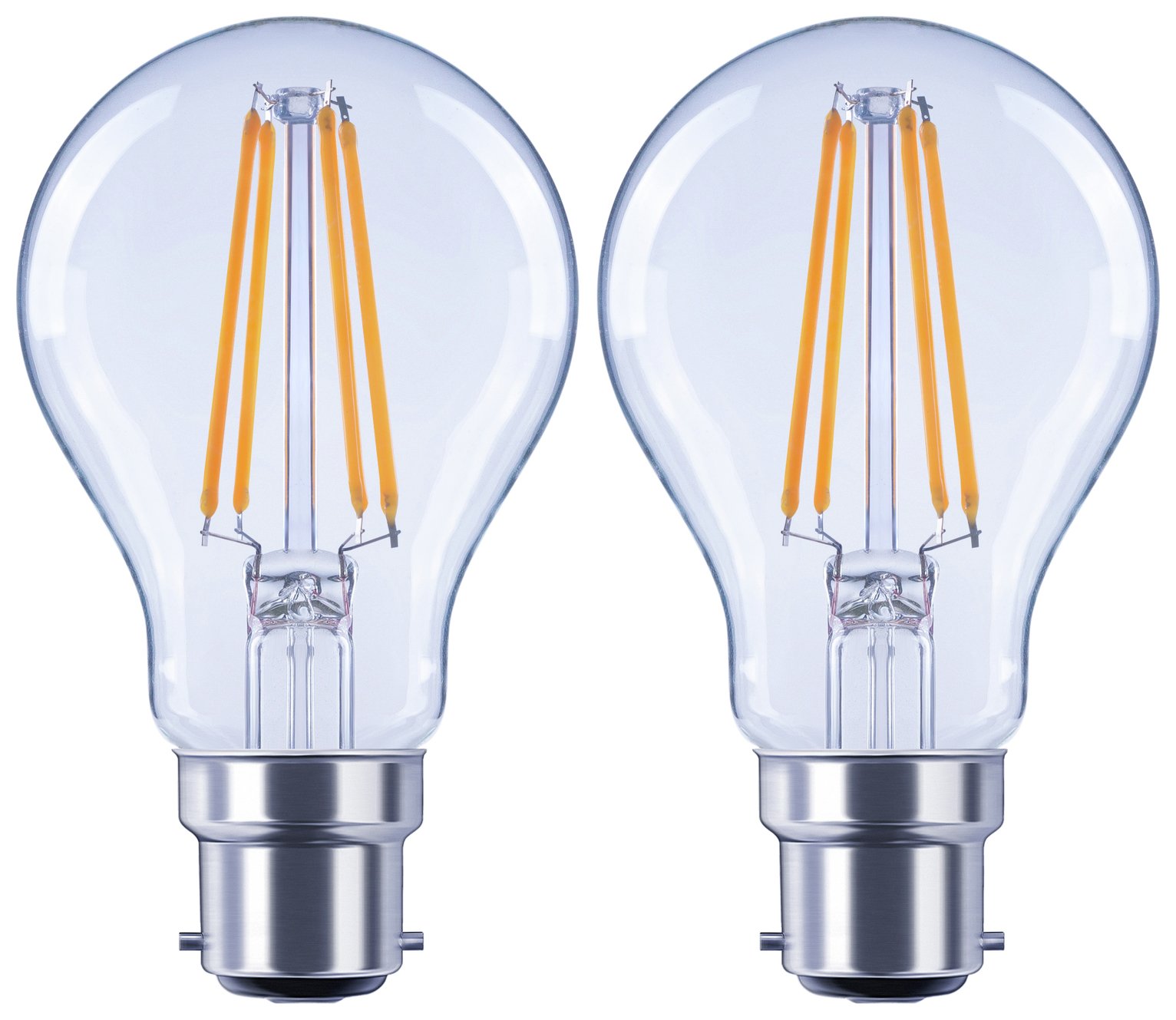 Argos Home 7W LED BC Dimmable Light Bulb - 2 Pack