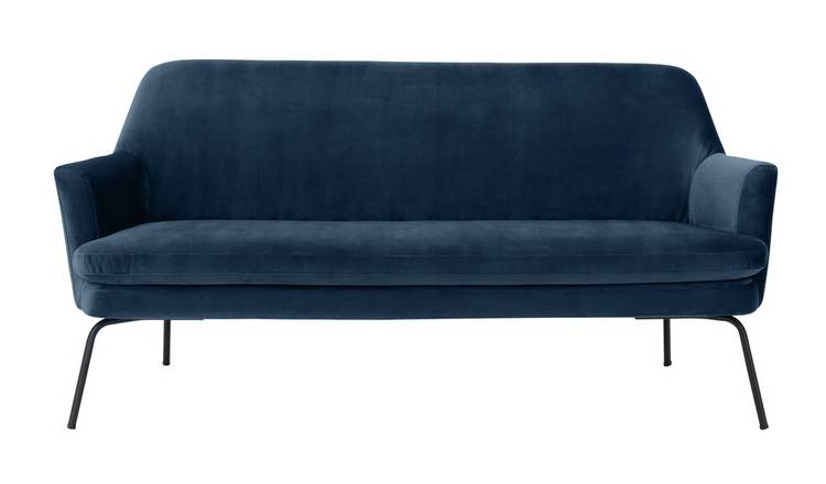 Habitat Celine 2 Seater Velvet Sofa - Blue