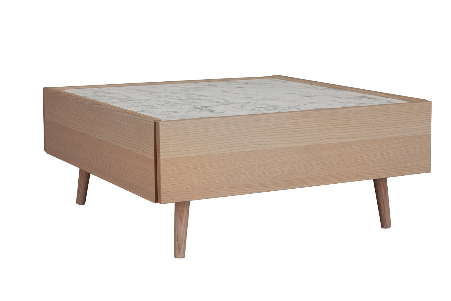 Argos Home Evelyn Coffee Table - Marble & Light Oak Effect