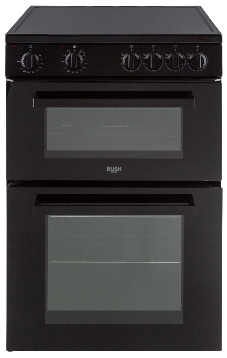 Bush B60TCBX 60cm Twin Cavity Electric Cooker - Black