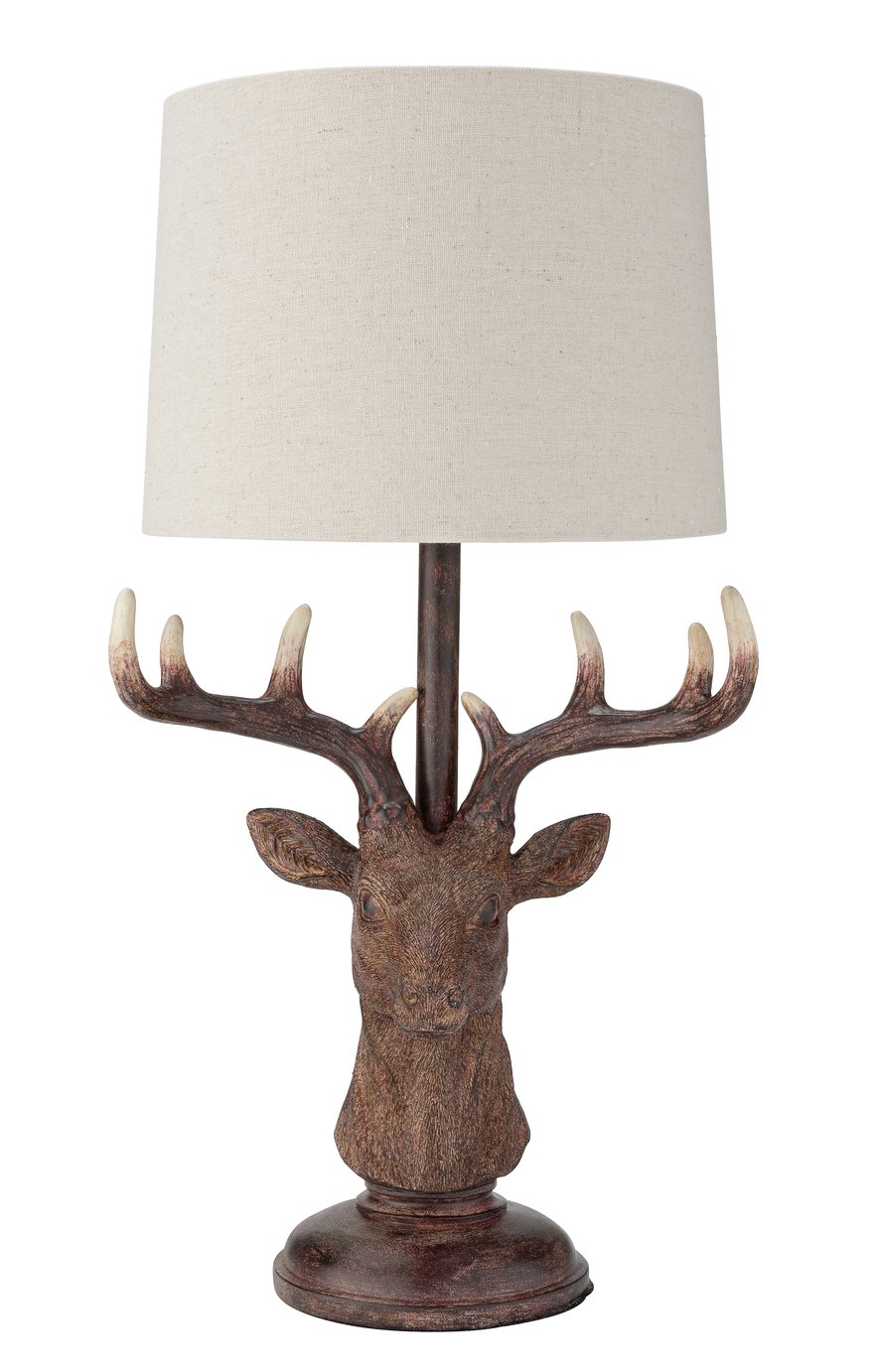 Argos Home Oversized Stags Head Table Lamp
