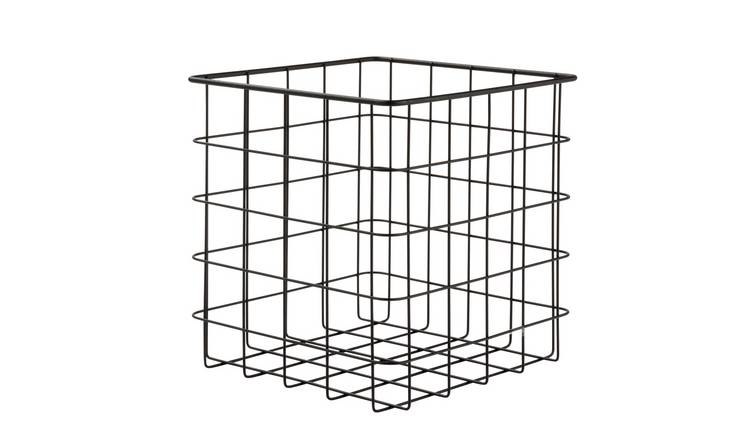 Buy Argos Home Set Of 2 Wire Storage Baskets Black Decorative