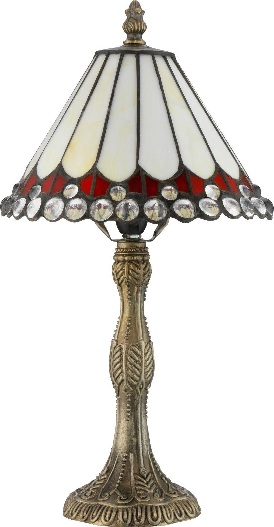 Argos Home Tiffany Style Jewel Table Lamp - Cream