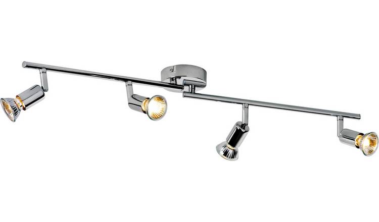 Buy Argos Home Cromer 4 Spotlight Ceiling Bar Chrome Plated