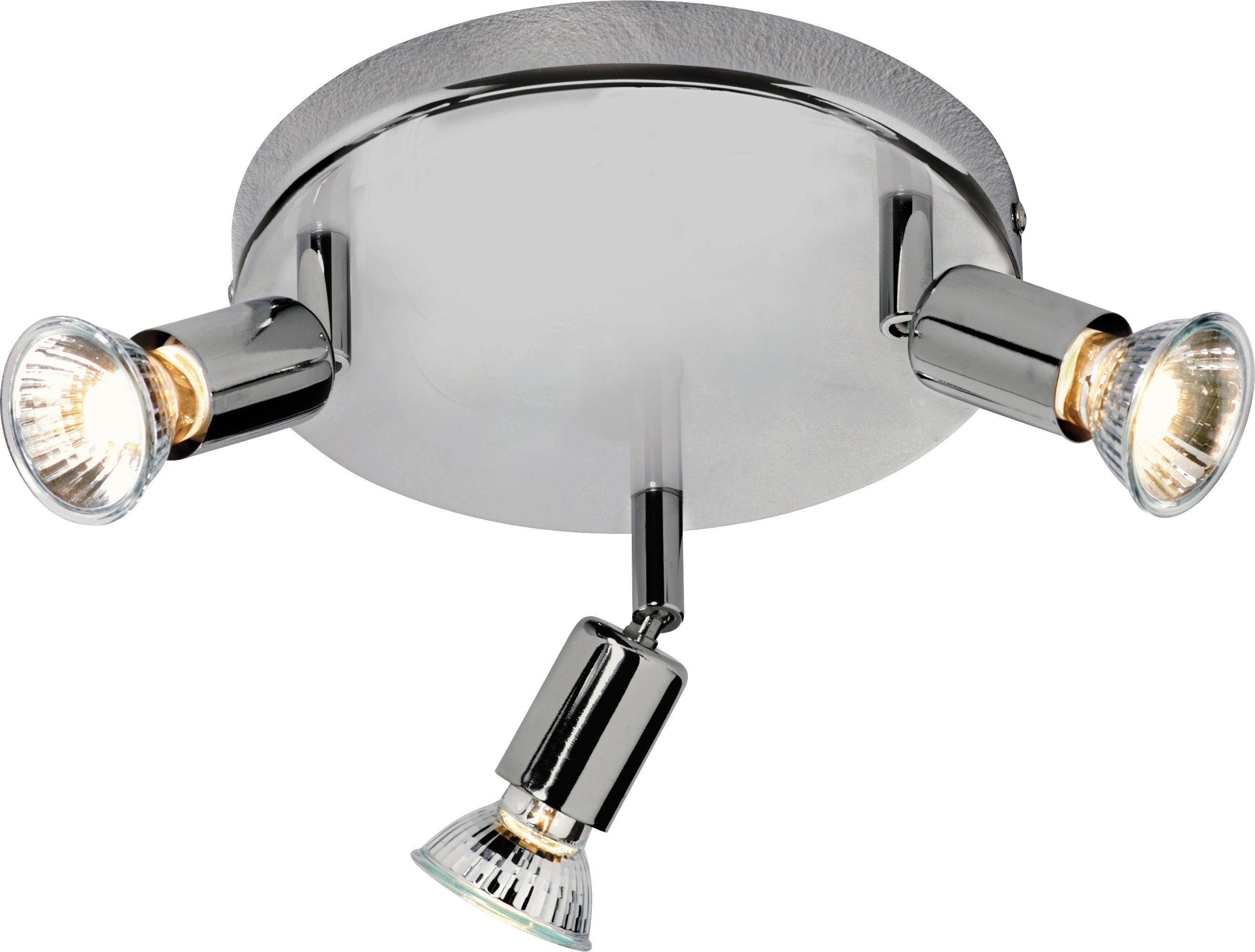Argos Home Cromer 3 Spotlight Ceiling Plate - Silver