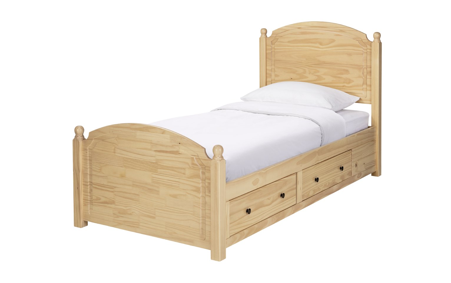 Argos Home Emberton Single Wooden Bed Frame - Pine