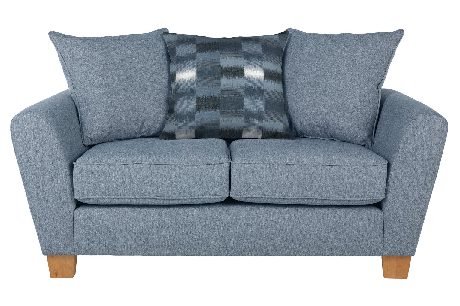 Argos Home Auria 2 Seater Fabric Sofa - Blue
