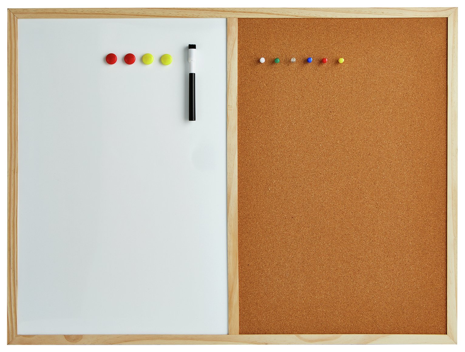 Cathedral 2 in 1 Cork Board and White Memo Board