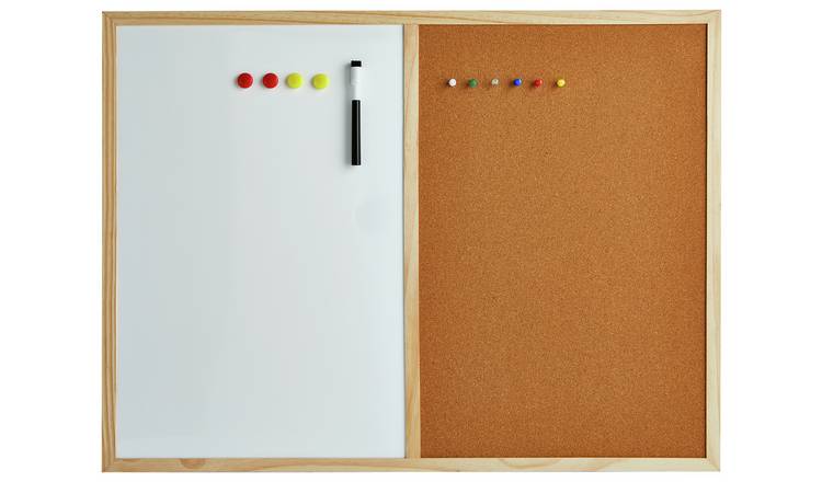 Cathedral 2 in 1 Cork Board and White Memo Board