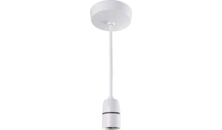 White ceiling pendant store fitting