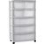 Buy HOME 7 Drawer Plastic Wide Tower Storage Unit - White at Argos.co ...