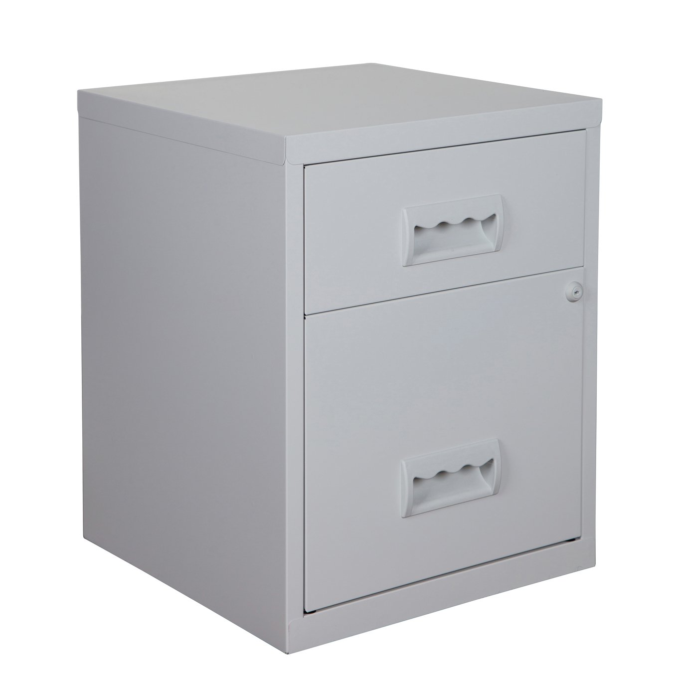 Pierre Henry A4 2 Drawer Combi Filing Cabinet - Grey