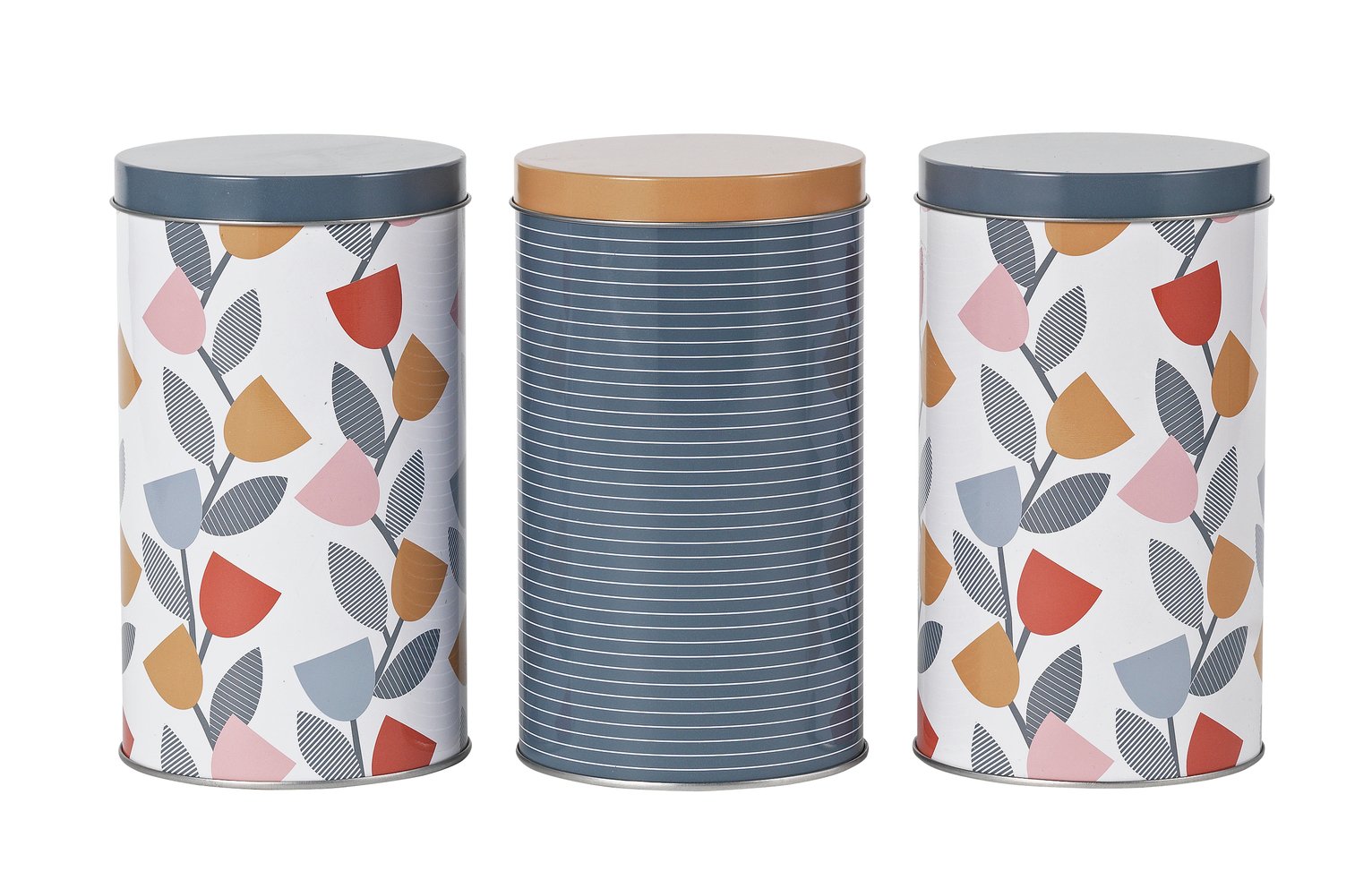 Argos Home Apartment Apparel Storage Tins - 3 Pack