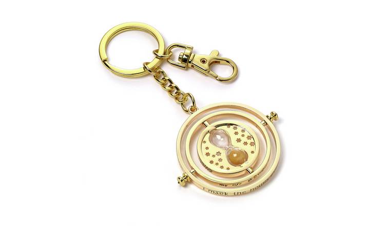 Harry Potter Gold Tone Spinning Time Turner Keyring