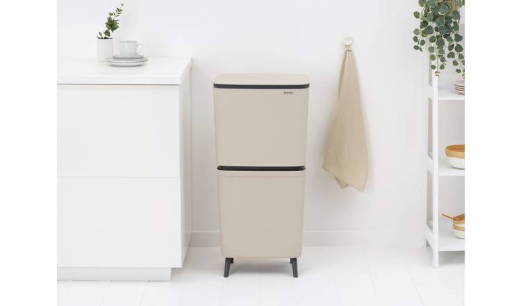 Brabantia 25+10+10 Liter Recycle Bin - Beige