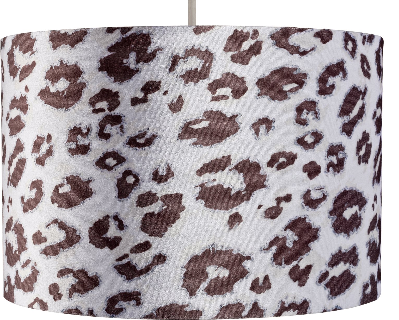 Argos Home Velvet Animal Print Shade - Grey