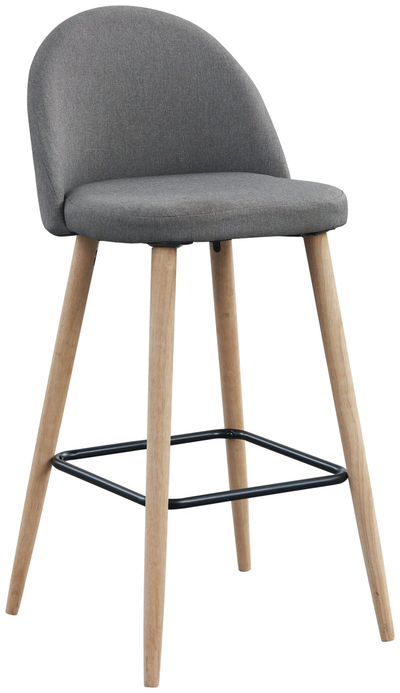 Habitat Imogen Fabric Bar Stool - Grey