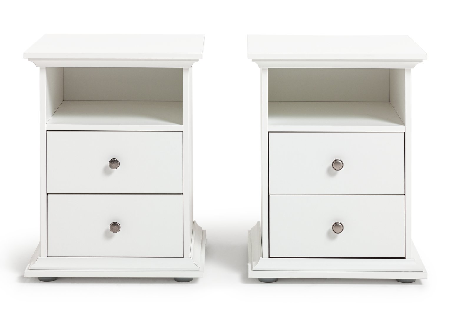 Habitat Heathland 2 Bedside Tables Set - White