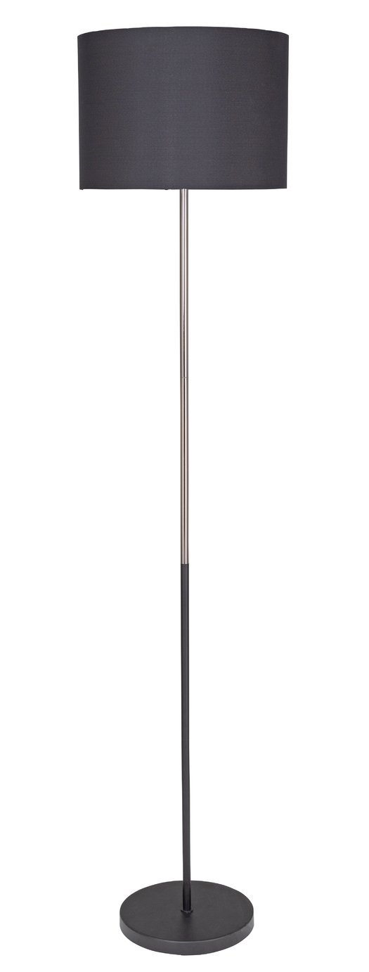 Argos Home Duno Floor Lamp - Pewter & Black