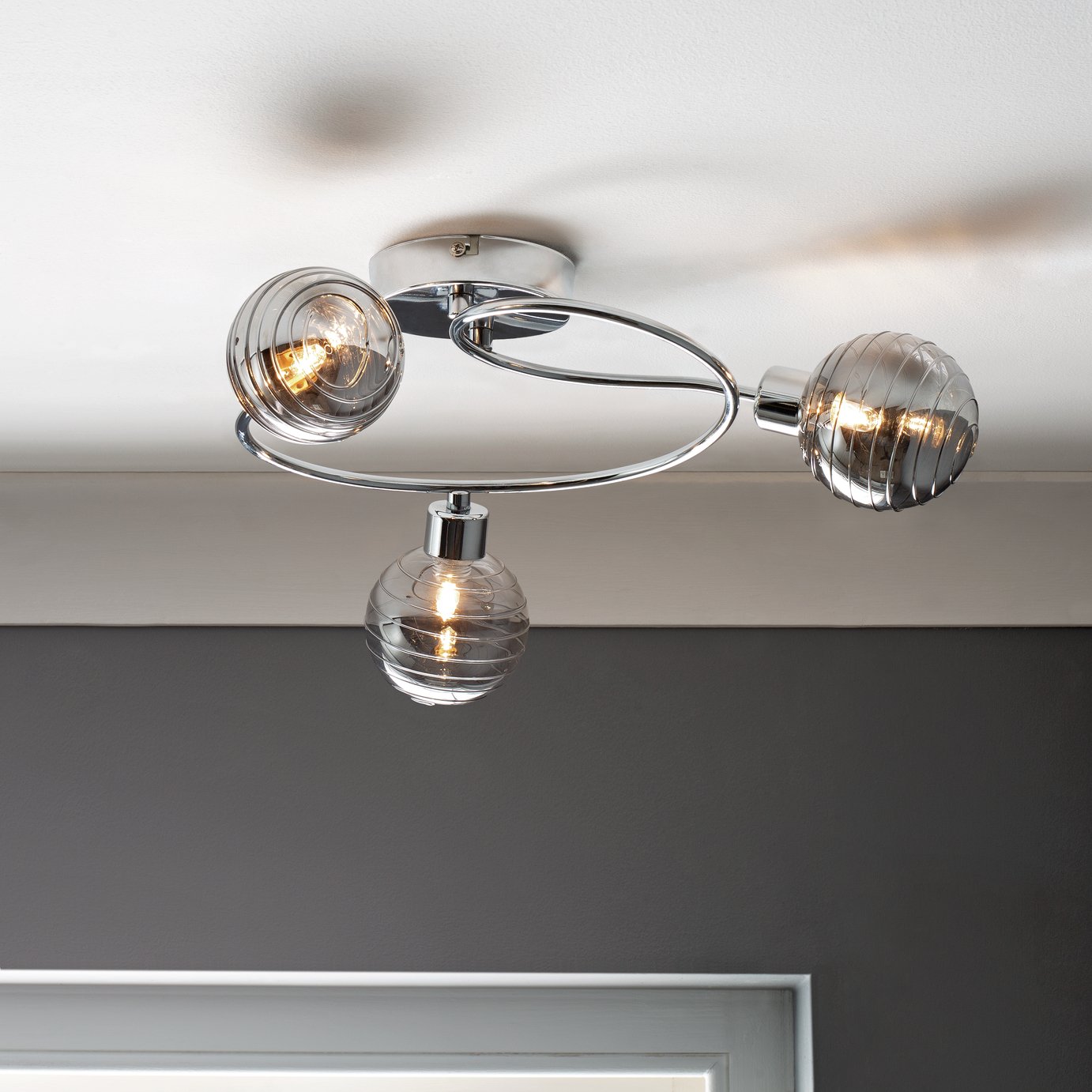 Argos Home Logan 3 Light Ceiling Light Review