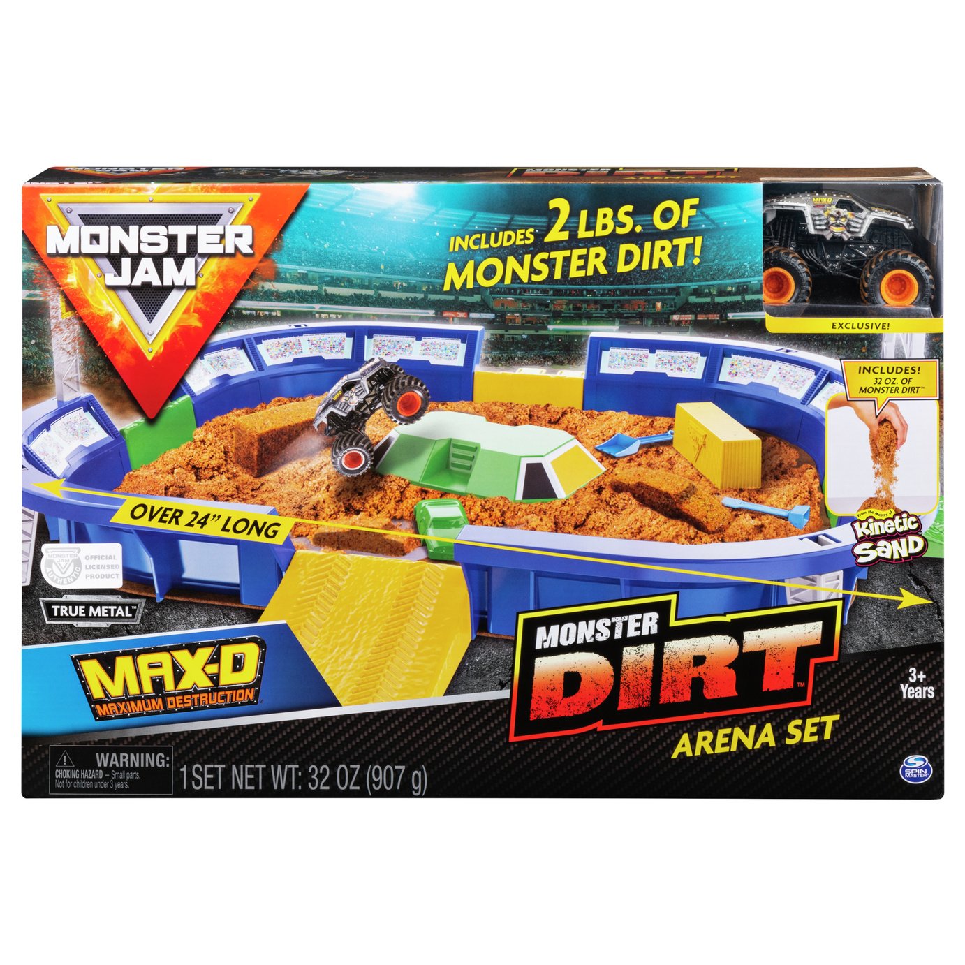 Monster Jam Kinetic Dirt Arena and Truck review