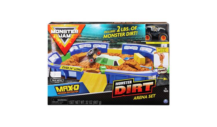 Monster Jam Kinetic Dirt Arena and Truck