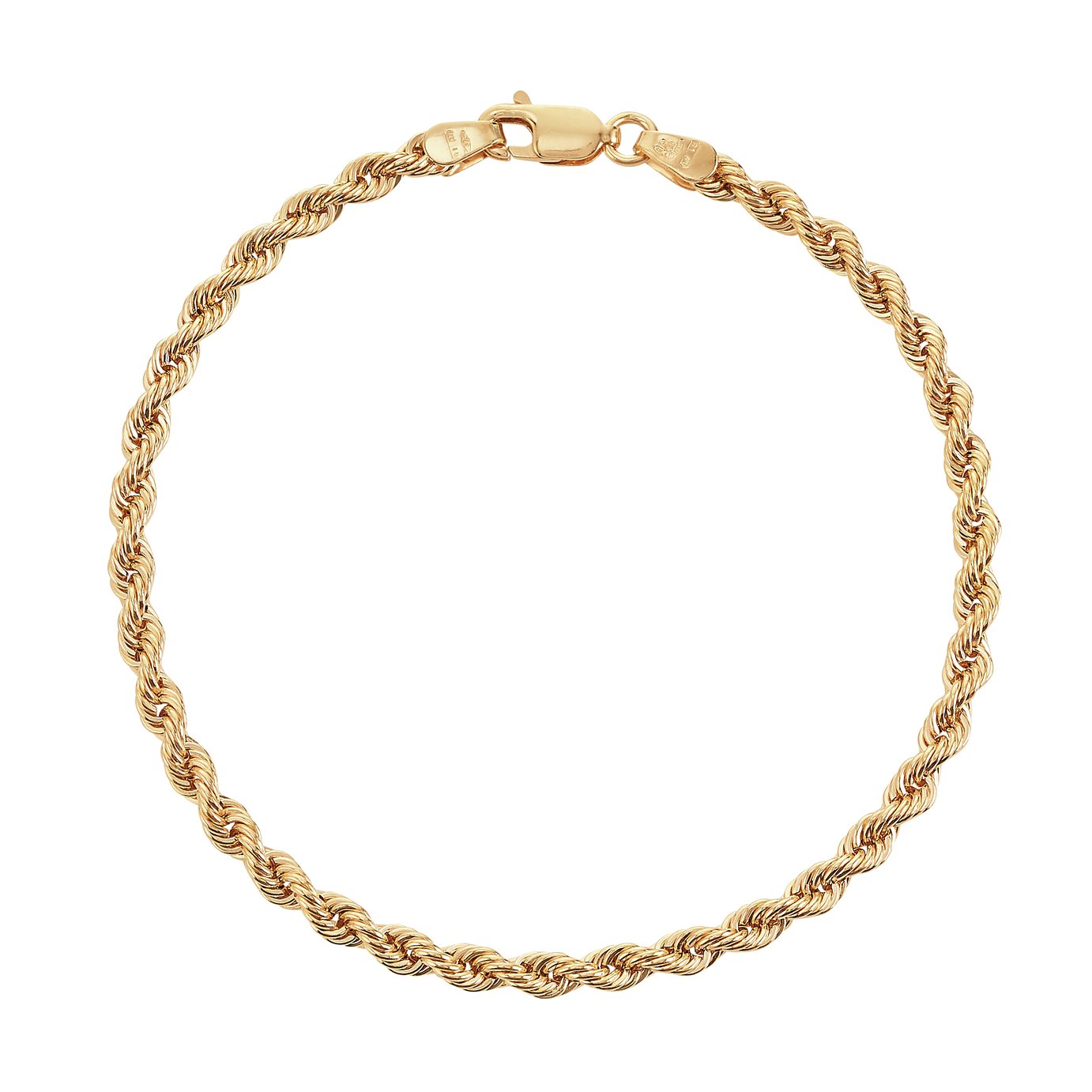 Revere 9ct Gold Hollow Rope Bracelet Review