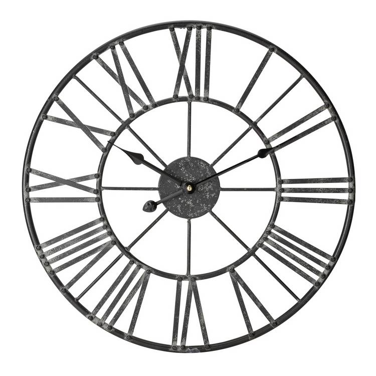 Argos Home Large Numerical Wall Clock - Black 0