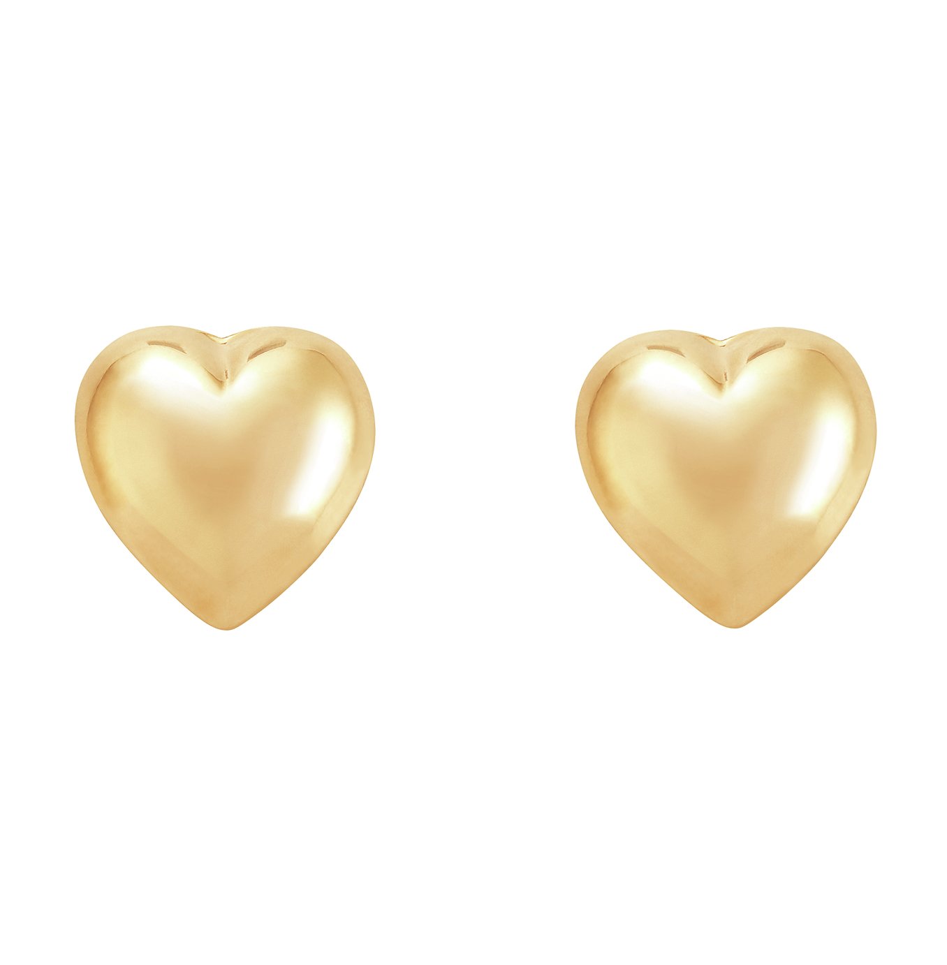 Revere 9ct Gold Puff heart Stud Earrings Review