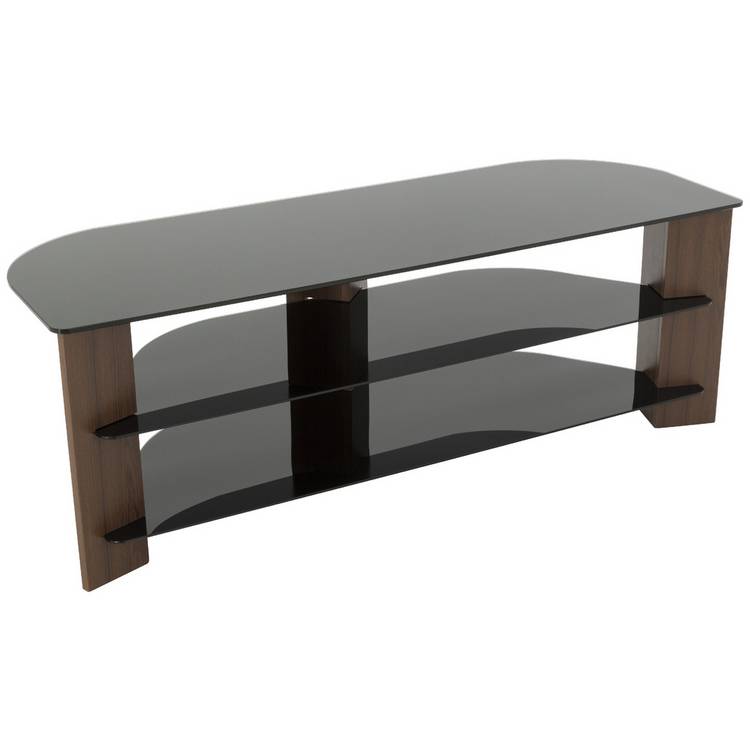 AVF Wood Effect Up To 65 Inch TV Corner Stand - Walnut 0