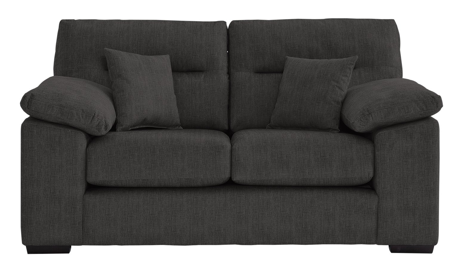 Argos Home Donavan 2 Seater Fabric Sofa - Charcoal