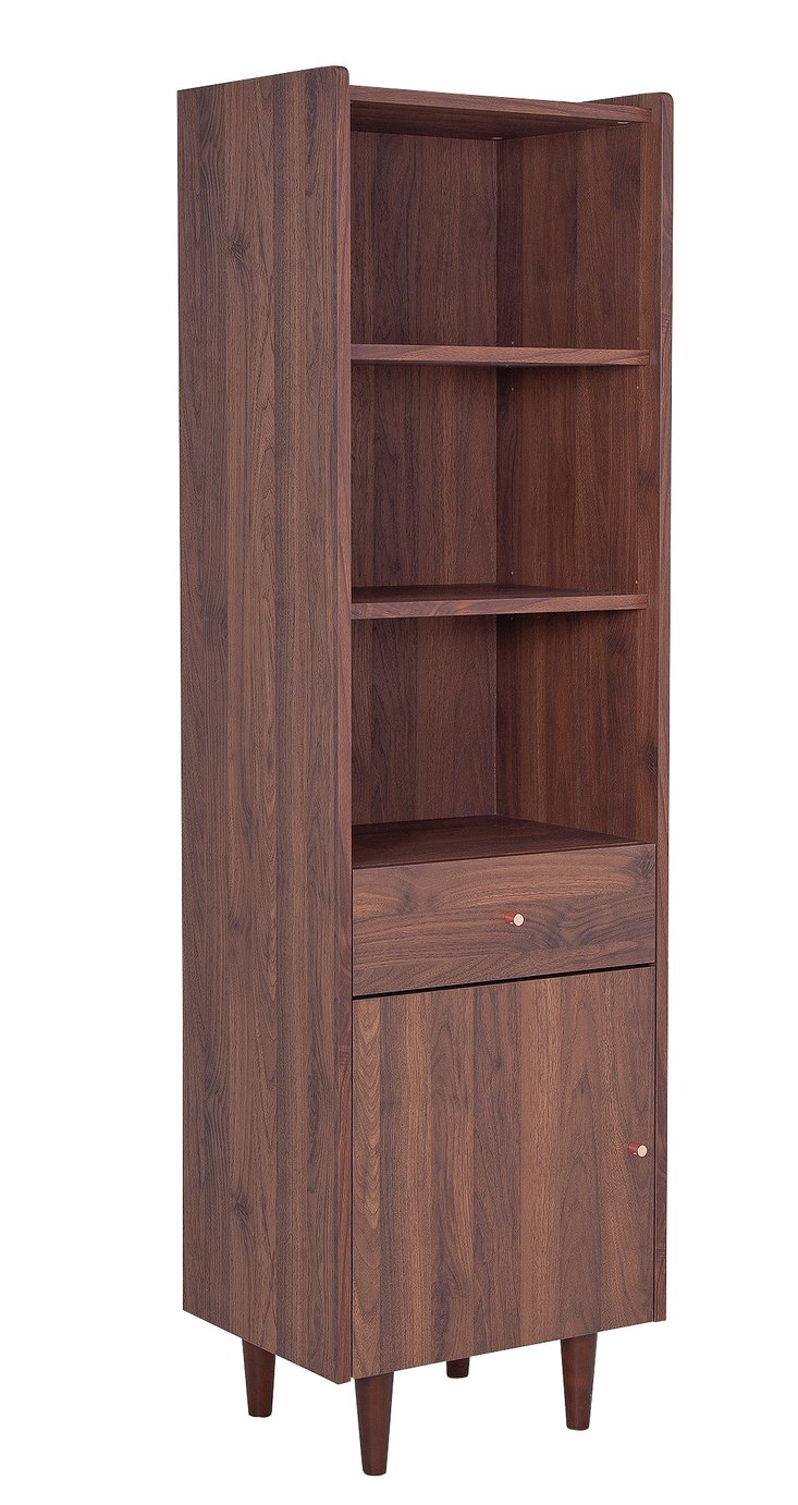 Argos Home Lola Display Cabinet - Walnut Effect