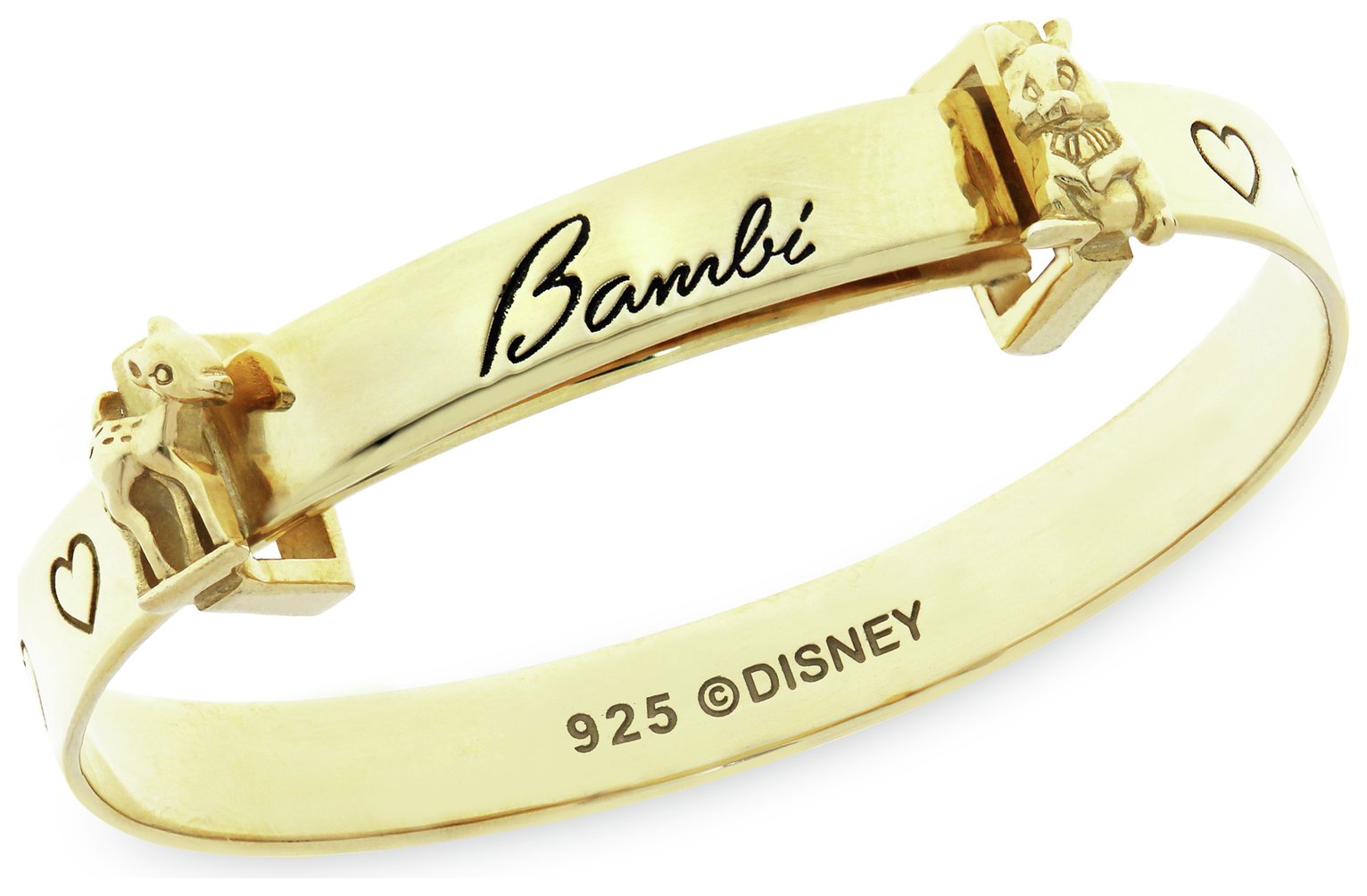 Disney Gold Plated Bambi Christening Bangle