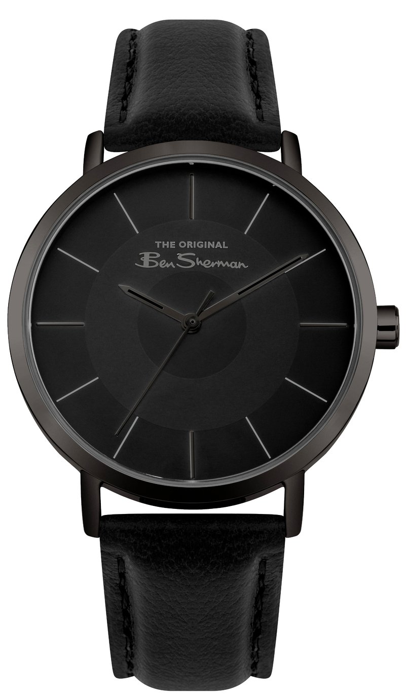 Ben Sherman Men's Black Faux Leather Strap Watch Review