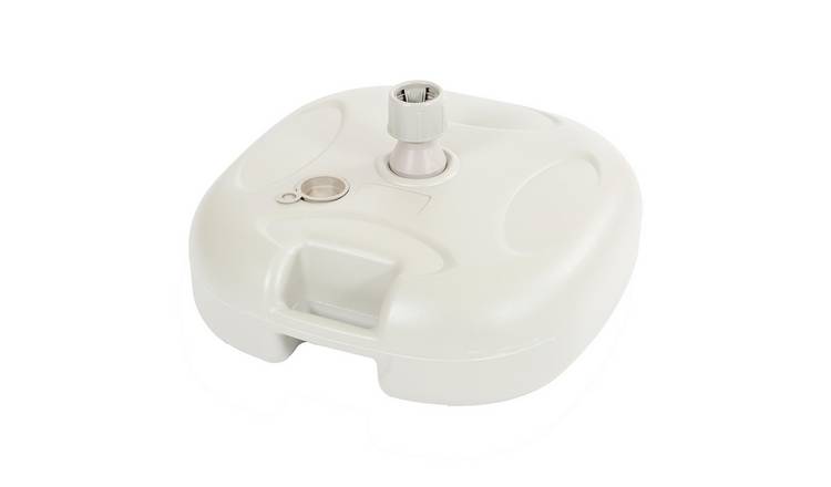 Harbour Housewares Plastic Fillable Parasol Base - 20 Litre - White