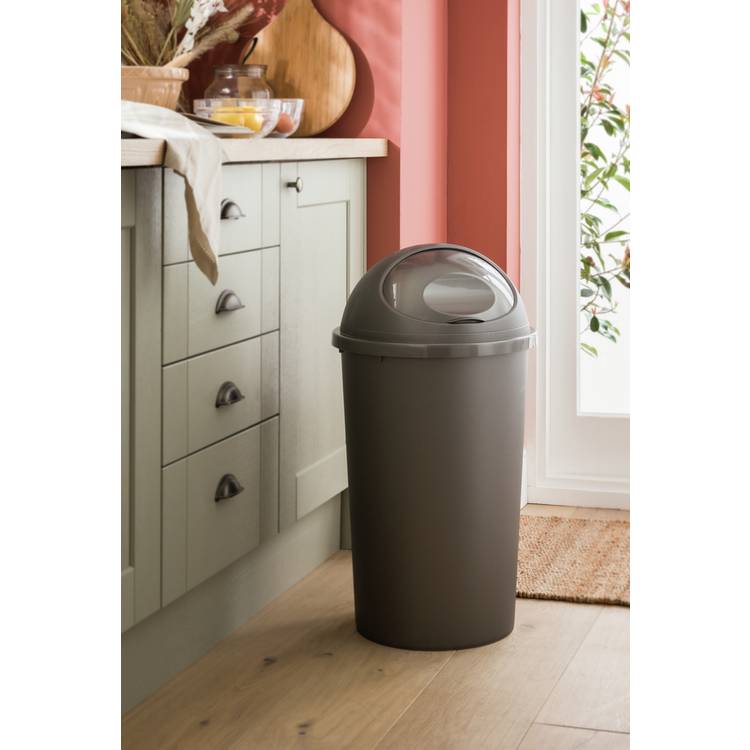 Argos Home 45 Litre Bullet Bin - Silver 0